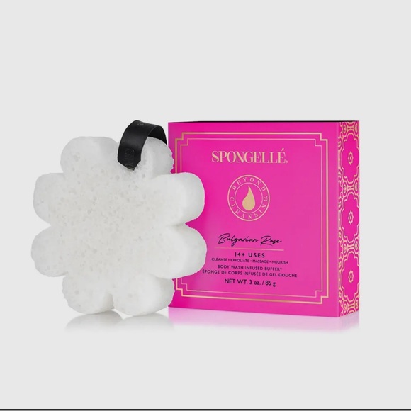 GIFTS- Bulgarian Rose Body Wash Infused Sponge From Spongelle - Picture 2 of 2